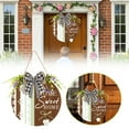thumbnail image 1 of GeBuSn Garden Welcome Sign Circular Door Hanger For A Warm Welcome Ideal For Homeowners Who Unique Decor 11.81x11.81in/30x30cm (C), 1 of 5