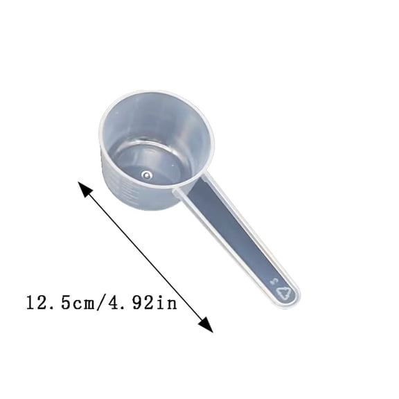 GeBuSn Gram Measuring Spoons 4 15/25/50/100ml Capacity That Can Be For Measuring Protein Granules Coffee As Well As Blending And Dry Translucen (50ml)