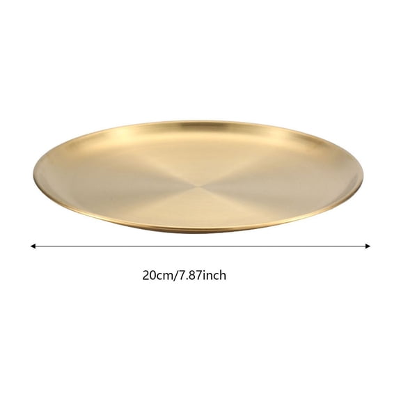 GeBuSn Heat Stainless Steel Baking Tray Kitchen Cookware Durable Oven Serving Platter For BBQ Steak Roasting And Dining For Picnic Party Dinner (F 20x20cm)