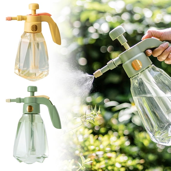 GeBuSn Heavy Duty Pressure Sprayer For Gardening Cleaning And Car Washing – High Capacity Hand Pressure Water Spray Bottle With Adjustable Nozzle 28x14cm (Green)