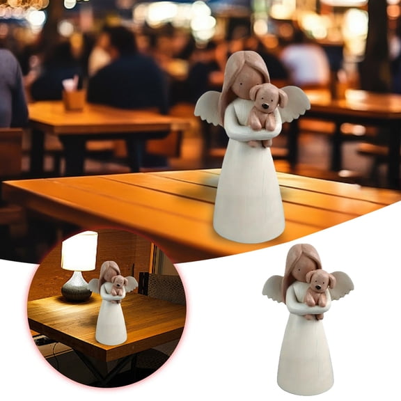 GeBuSn Memorial For Loss Of Memorial Resin Angel Statues Sculpting , Sympathy