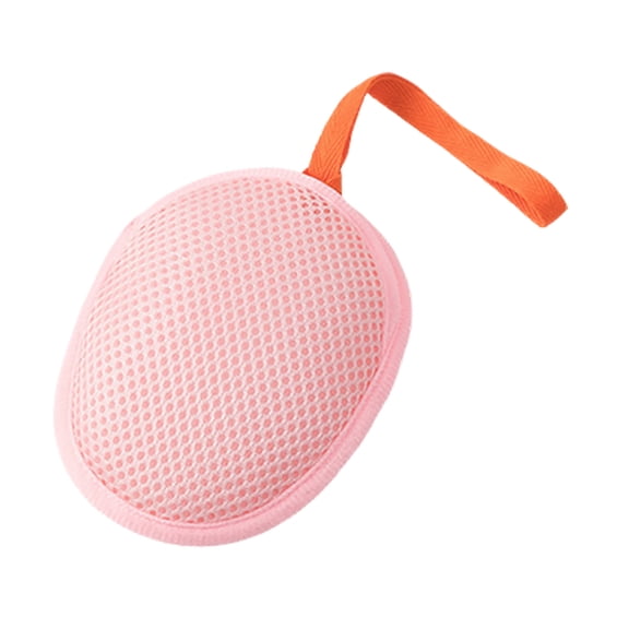 GeBuSn Soap Mesh Bag – Reusable Exfoliating Soap Pouch, Holder & Scrubber for Bath, Travel & Outdoor (Pink)