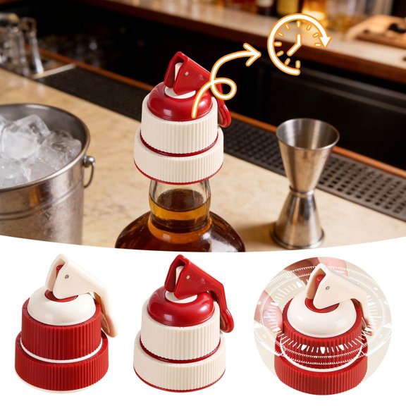 GeBuSn To Seal Wine Stopper With Digital Timer Reusable Vacuum For Wine Bottles Keeps Fresh Longer Ideal For Enthusiasts (White)