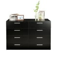 thumbnail image 1 of GeDecor 8 Drawer Double Dresser for Bedroom, Wide Storage Cabinet, Chest of Organizer Unisex, Black, 1 of 10