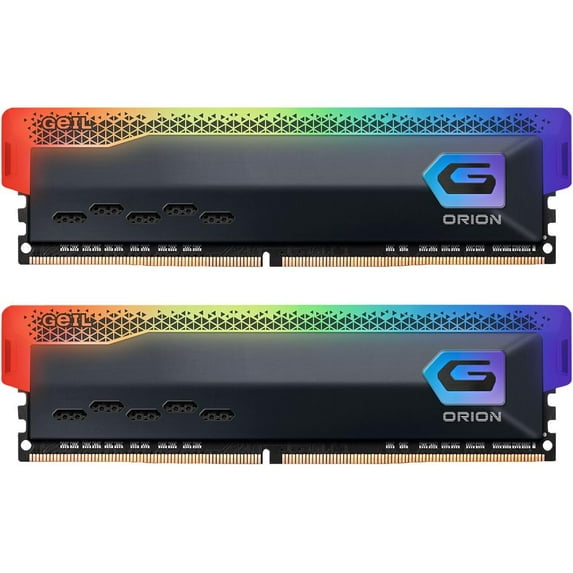 GeIL ORION RGB AMD Edition 32GB (2 x 16GB) 288-Pin PC RAM DDR4 3600 (PC4 28800) Desktop Memory Model GAOSG432GB3600C18BDC