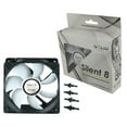 thumbnail image 1 of GeLid Silent8 FN-SX08-16 80mm 18dBa Shock Absorbing Silent PC Computer Case Fan, 1 of 2