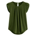 thumbnail image 1 of Zuesphe Dressy Tops for Women Short Sleeve Summer T Shirts for Women 2025 Trendy Lace Blouses for Women Elegant Plus Size Graphic Tees for Women Cotton, 1 of 5