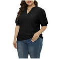 thumbnail image 1 of Zuesphe Short Sleeve Tops for Women Trendy Crewneck T Shirts for Women Cotton Summer Blouses for Women Dressy Casual Womens Crop Tops Dressy Casual, 1 of 7
