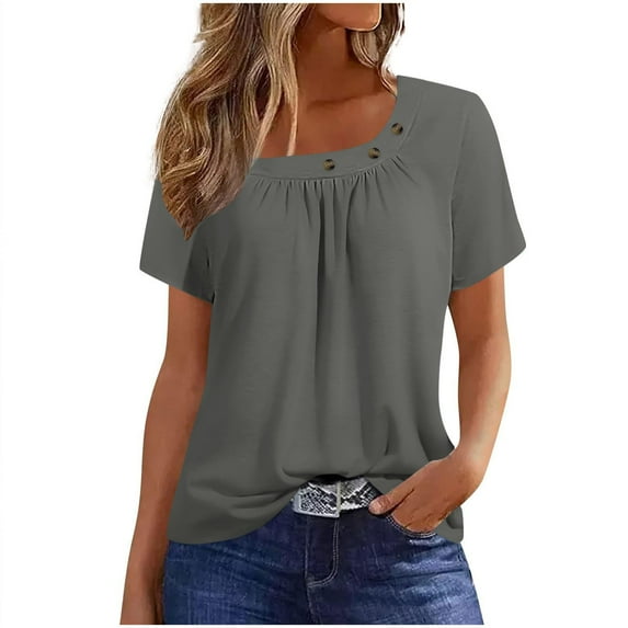 Zuesphe Trendy Tops for Women 2025 Going Out Floral Shirts for Women Dressy Casual Chiffon Blouses for Women Dressy Womens Crop Tops Graphic