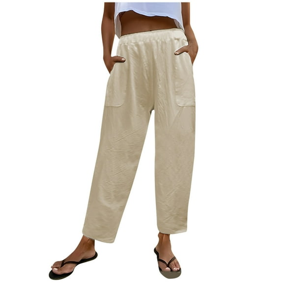 Zuesphe White Pants Women Summer Ladies Capri Pants Sale Womens Lounge Pants Long Cargo Pants Women Petite