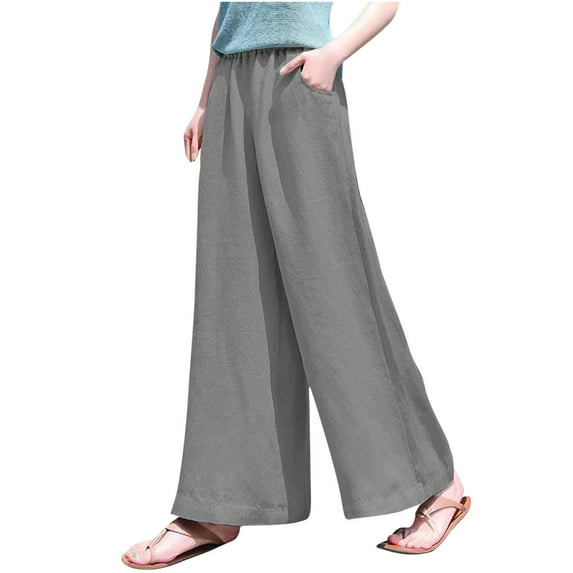Zuesphe Womens Pants High Waisted Petite Women Capri Pants for Summer Petite Flowy Pants for Women Tall High Waist Cargo Pants Women Plus Sizea
