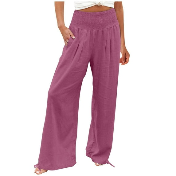 Zuesphe Womens Pants Summer Trendy Women Capri Pants for Summer Baggy Pants Women Jeans High Waist Cargo Pants Women Wide