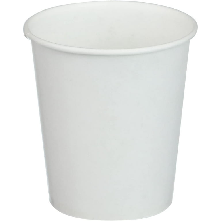 White Paper Water Cups, 3 oz, 100/Pack White Paper Water Cups, 3 oz, 100/Pack