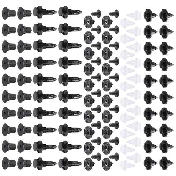 Geabo 100pcs Car Trim Panel Clips Bumper Rivet Sturdy Plastic Easy Install for Toyota,for Lexus 7 8 9mm