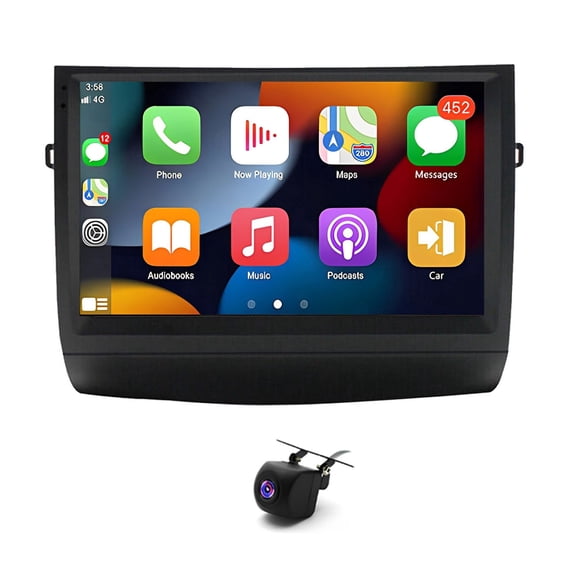 Geabo 2+32G Car Stereo for Toyota Prius 2003-2009 with Wireless CarPlay Android Auto 9inch Touch Screen Support Bluetooth FM/RDS GPS WiFi SWC