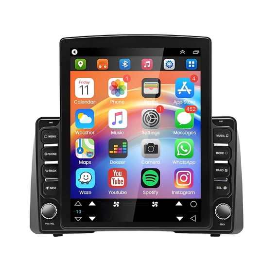 Geabo 2+64G Car Stereo for Chrysler Town & Country 2011-2020 with Wireless CarPlay Android Auto 9.7inch Touch Screen Support Bluetooth FM GPS WiFi