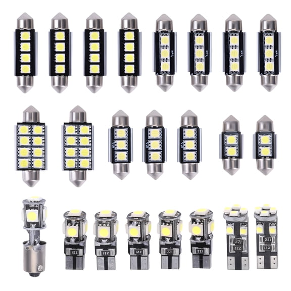 Geabo 23Pcs LED Dome Light Bulb Kit Energy Efficient Long Lifespan for Car Interior Door Courtesy License Light Replacement