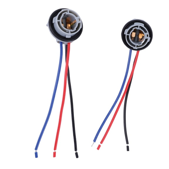 Geabo 2Pcs LED Bulb Socket Harness Waterproof Anti Rust Plug and Play for 1157 1154 1016 1034