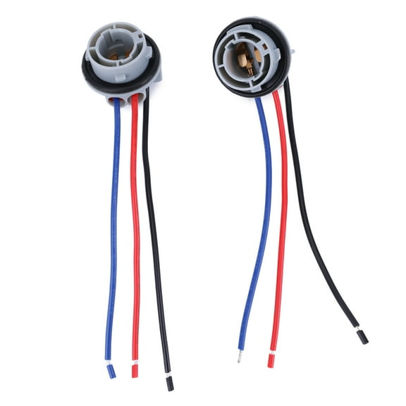 Geabo 2Pcs LED Bulb Socket Harness Waterproof Secure Connection for 1157 1154 1016 1034 Female Socket Adapter