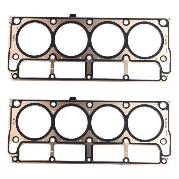 Geabo 2Pcs MLS Cylinder Head Gaskets Multi-Layer Steel Heat Resistant Leak Proof for 2002-2014 GM Chevy Gen III IV 4.8L 5.3L V8 Engines Replace HG3157 26190PT 54442