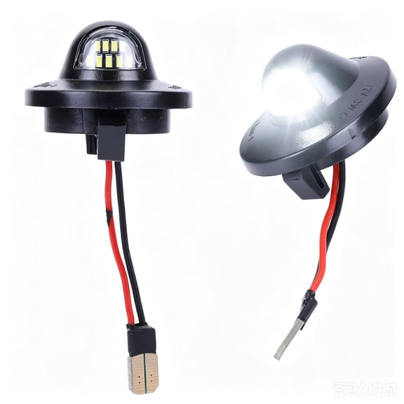 Geabo LED License Plate Light, Waterproof Plug-and-Play Replacement for 1990-2014 Ford F-150, F-250, F-350 Ranger, 2 Pack