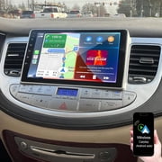 Dexico 4+64G Android Car Radio Stereo for Hyundai Genesis 2009-2014 with Wireless Carplay Android Auto, 9" Touch Screen Head Unit Support Bluetooth Mirror Link GPS Navi WiFi FM/RDS EQ Backup Camera