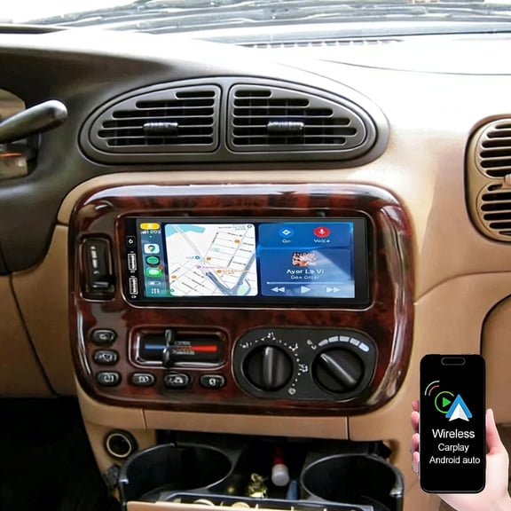 Dexico 6.86" HD Touchscreen Car Stereo Radio for Chrysler Town & Country 1990-2000, Android 14 Car Radio with Wireless CarPlay Android Auto GPS Navi Bluetooth SWC WiFi FM/RDS Backup Camera