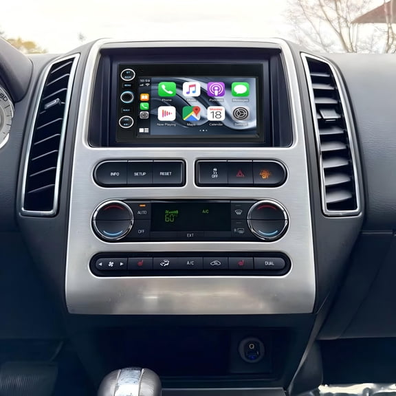 Geabo 7 Inch Andriod 15 Car Stereo for Ford Edge 2007-2010 High-Trim with CarPlay Android Auto, GPS Navigation, Bluetooth 5.0, WiFi, SWC Backup Camera 2+64G