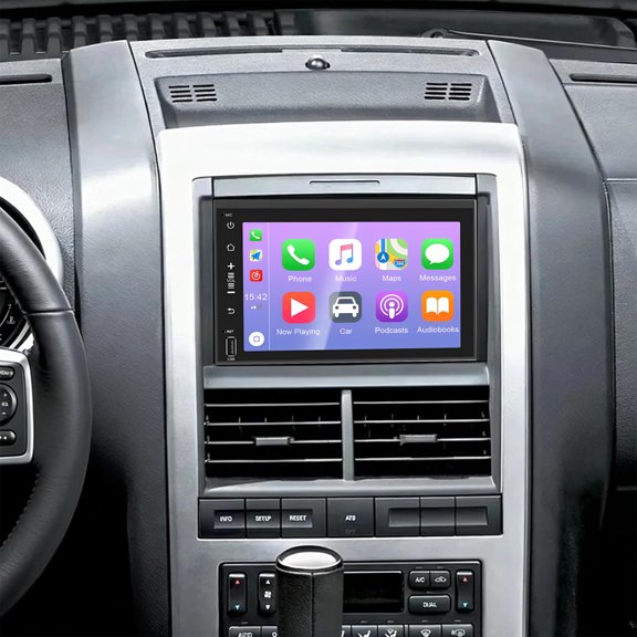 Geabo 7 Inch Tempered Touchscreen Car Stereo Head Unit for Mercury Mountaineer 2007-2010 Android 13 Radio, GPS Wireless CarPlay Android Auto Bluetooth WiFi SWC FM/RDS Mirror Link