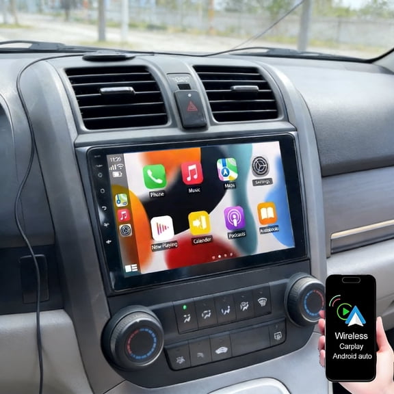Dexico 9" Android 13 Car Radio for Volvo S80 2004-2008 with Wireless Carplay Android Auto, 4+64G Touch Screen Double Din Car Stereo with GPS Navigation WiFi Bluetooth AHD Backup Camera