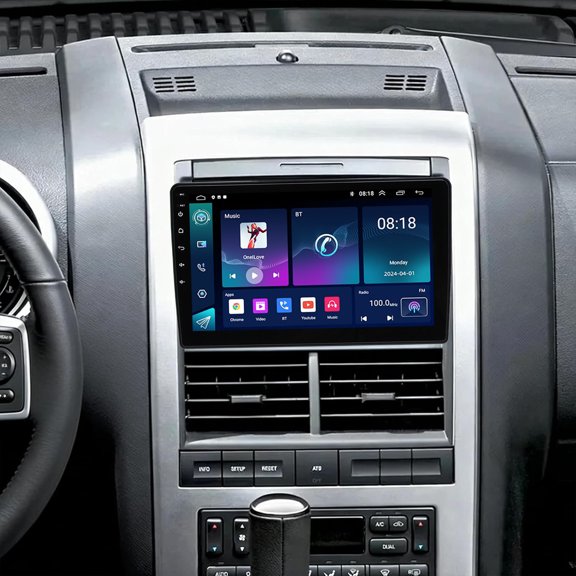 Geabo Android 13 Touchscreen Car Radio for Mercury Mountaineer 2007-2010, 10in Car Stereo Wireless CarPlay Android Auto GPS Navigation Bluetooth WiFi FM/RDS SWC AHD Rear Camera