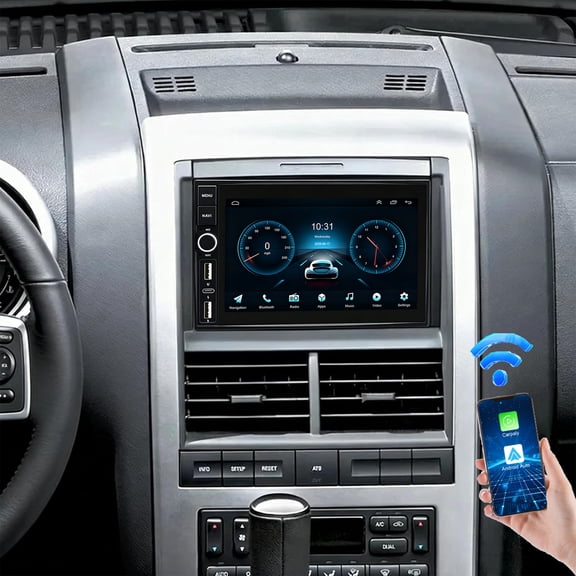Geabo Android 15 Touchscreen Multimedia Stereo for Mercury Mountaineer 2007-2010, 7 Inch 4GB+64GB Car Radio Wireless CarPlay Android Auto WiFi GPS Steering Controls