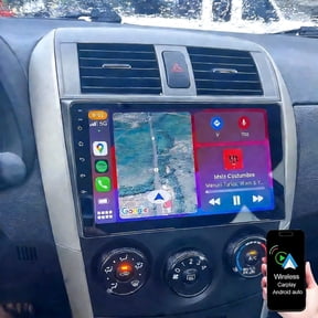 Dexico Car Radio Stereo for Toyota Corolla 2009-2013 Built in Wireless Carplay/Android Auto, 9 inch IPS Touch Screen Head Unit Radio with Bluetooth GPS FM RDS WiFi Backup Camera