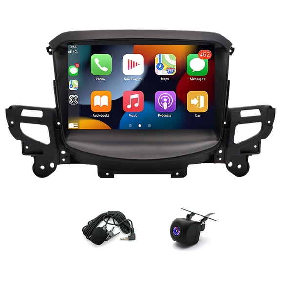 Geabo Car Stereo for Chevrolet Caprice PPV 2014-2017, Android 14 9 Inch Touchscreen Radio with CarPlay Android Auto GPS WiFi Bluetooth Mirror Link Split Screen AHD Camera 4GB+64GB