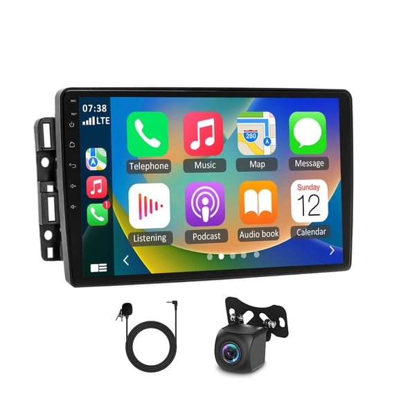 Geabo Car Stereo for Chevrolet Silverado 2500HD/3500HD 2009-2012, Android 14 10" Touchscreen Radio with Wireless CarPlay Android Auto GPS WiFi Bluetooth FM/RDS SWC Mirror Link Split Screen 4+64G