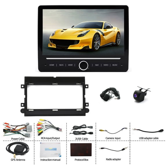 Geabo Car Stereo for Ford F150/F250 2004-2014, Android 14 10 Inch Touchscreen Radio 2G+64G with Wireless CarPlay Android Auto GPS Navigation Bluetooth 5GHz WiFi DSP FM/RDS SWC Mirror Link