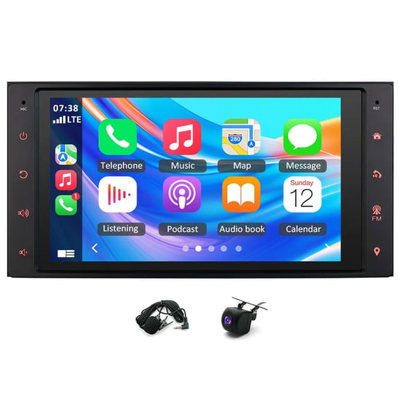 Geabo Car Stereo for Subaru Forester 2009-2012, Android 14 6.83 Inch Touchscreen Radio with CarPlay Android Auto GPS Navigation WiFi Bluetooth SWC AHD Camera 4+64G