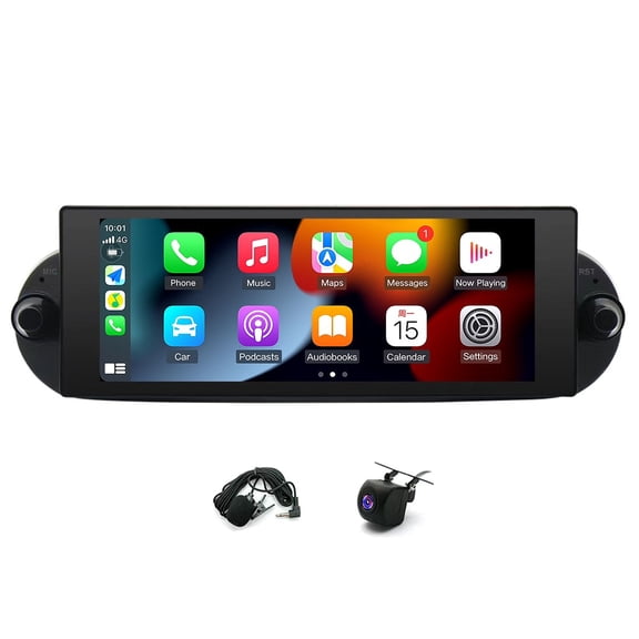 Geabo Car Stereo for VW Beetle 2006-2010 Low-Trim, Android 14 6.86" Touchscreen Radio with Wireless CarPlay Android Auto GPS Bluetooth WiFi FM AM RDS SWC Mirror Link Split Screen AHD Camera