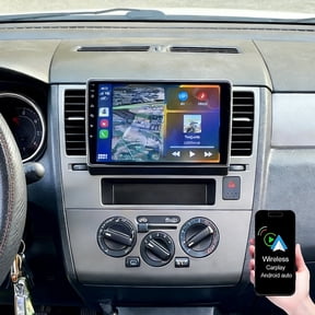 Dexico Double Din Car Stereo Radio for Nissan Versa MK1 2007-2011 with Wireless Carplay Android Auto 9inch Touchscreen Car Player GPS SWC WiFi FM/RDS 2+32G