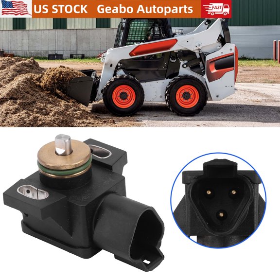 Geabo Hydrostatic Pump Sensor for Bobcat Skid-Steer Loaders, Compact Track Loaders T110, T140, T180, T190, T250, T320, T450, T550, T590, 7008115
