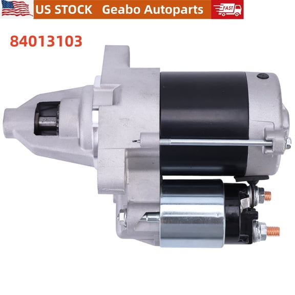 Geabo Starter Motor for Briggs and Stratton V-Twin Vanguard 12V 9 Tooth Engines, 84013103