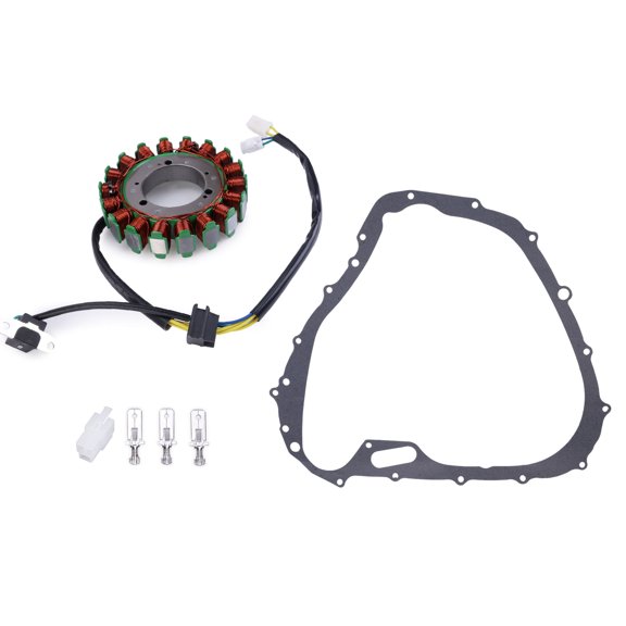 Geabo Stator Coil and Gasket Kit Heat Resistant Durable Construction for 2005-2017 Suzuki King Quad 700 750 LT-A Replace 32101-31G01 32101-31G00 11483-31G00
