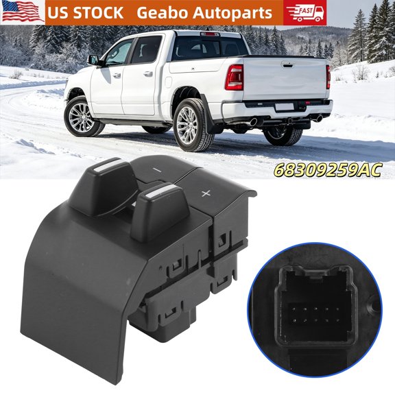 Geabo Trailer Brake Control Switch for Dodge Ram 1500-5500 DT 2019-2024, 68309259AC