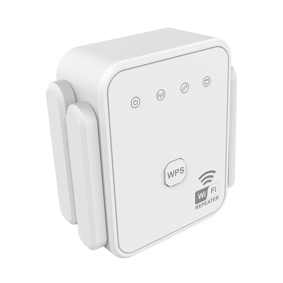 Geabo WiFi Extender 300Mbps 2.4GHz Signal Booster Repeater AP Mode Ethernet Port Stable Wide Coverage Easy Setup for Home Office White