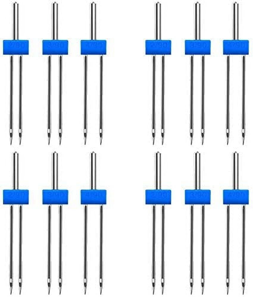 Gealach 3Piece Sewing Machine Needle Set Double Needle TwoWay