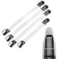 Gealach Bed Sheet Clips Set, 4Count, HeavyDuty Adjustable, White