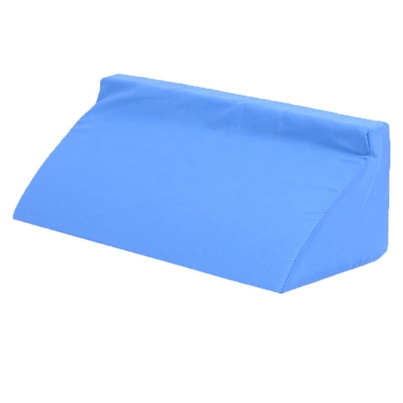 Gealach Bed Wedge Pillow, Side Sleeping, Body Positioner, Pregnancy, Back Pain, Leg Elevation, Memory Foam, Anti-Slip Base, Blue
