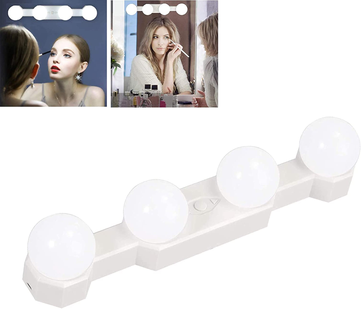 Gealach LED Vanity Lights, Hollywood Style, Adjustable Brightness, Cold