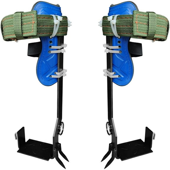 Gealach Tree Climber Set, 2x Steel Spikes, Adjustable Height, Cowhide Gear, Outdoor Survival Tools, 1 Complete Kit