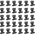 thumbnail image 1 of Gealach r Small Black Bulldog Clips, 0.8-inch Hinge, 30-Piece Set, Metal Multipurpose Staples, 20mm, for Paper, Banknotes, Labels, Bags, 1 of 5